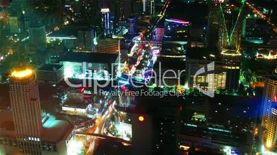 Bangkok at night. Timelapse