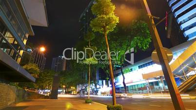 Kuala Lumpur at night, timelapse in motion