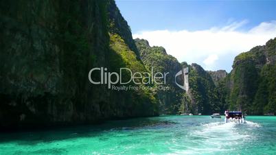 Boat trip to tropical islands, Thailand