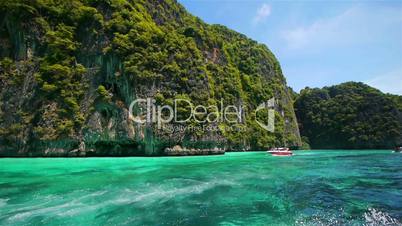 Boat trip to tropical islands, Thailand