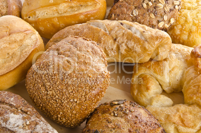 mixed bread rolls