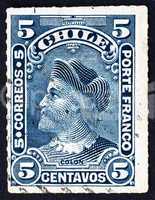 Postage stamp Chile 1901 Christopher Columbus, Explorer