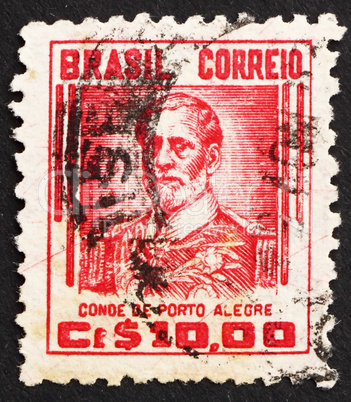 Postage stamp Brazil 1941 Count of Porto Alegre