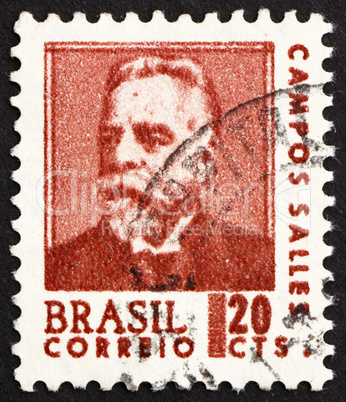 Postage stamp Brazil 1967 Campos Sales, President