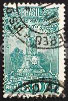 Postage stamp Brazil 1929 Monument to de Gusmao, Santos