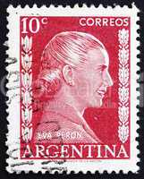 Postage stamp Argentina 1952 Eva Peron, Evita