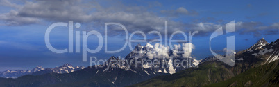 Panorama of summer mountains