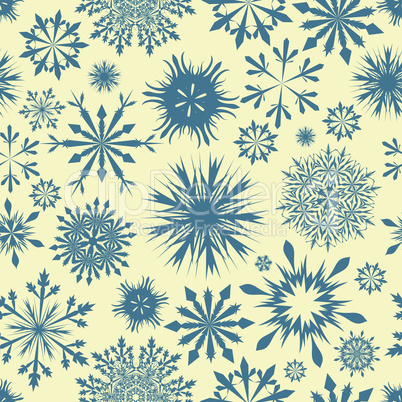 seamless snowflakes background