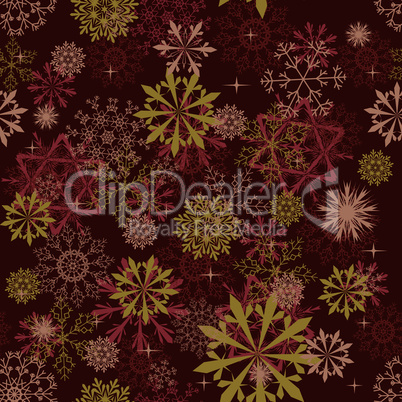 seamless snowflakes background