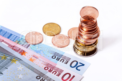 Euro Münzen und Banknoten