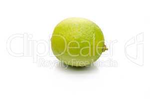 Juicy lime on a white background