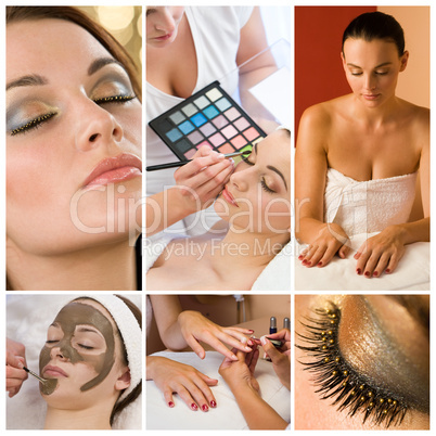 Women Make Up at Health and Beauty Spa Montage