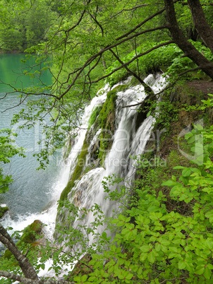 Waterfall in Plitvice National Park