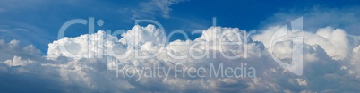 Panorama of Cumulus Clouds