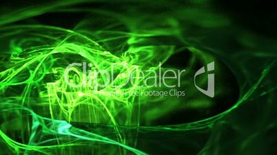 glowing fibrous green motion background d4335G