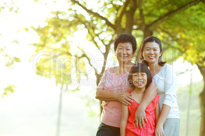 My lovely grandma and mother