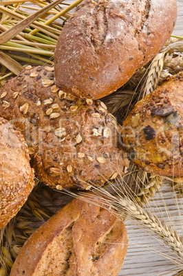 mixed bread rolls