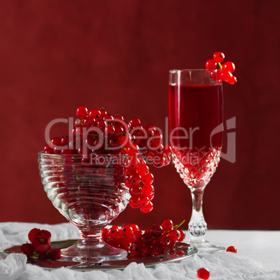 Still life with red currants