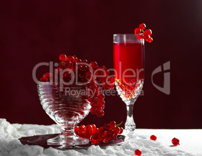 Still life with red currants