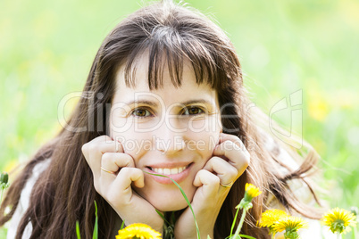 Beauty woman smiling