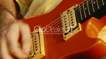 Electric guitar, red