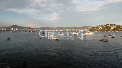 Mexico, Acapulco bay in the summer