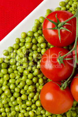 Tomatoes and Peas