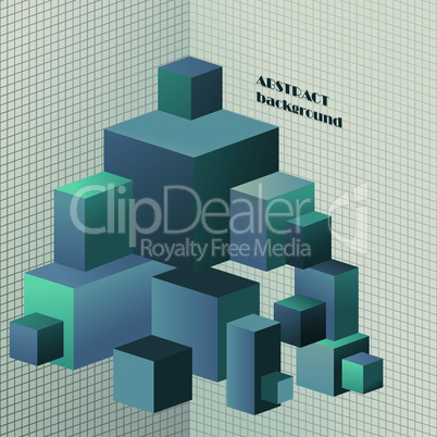 Abstract 3D illustration for design