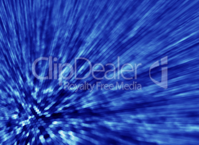 blue abstract background light streaks from hexagons