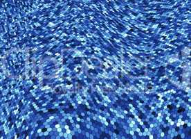abstract background blue hexagons wave