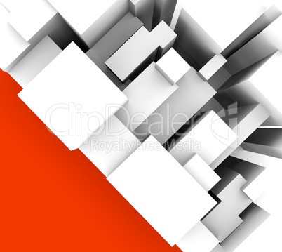 simple abstract background with red triangle