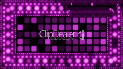 violet glittering light bulbs loopable background