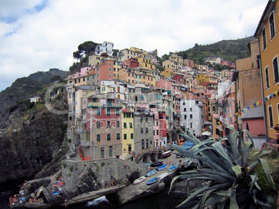 Village on Italian coast