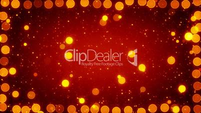 orange christmas lights seamless loop background