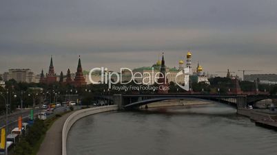 Kremlin embankment, timelapse