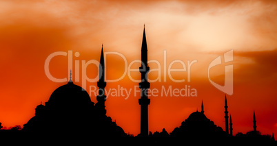 silhouette mosque