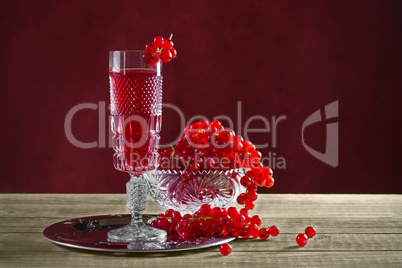 Still life with red currants