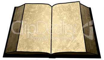 Golden Empty Blank Book Image