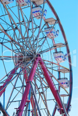 Brightly Colored Ferris Wheel