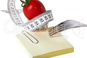 Notizzettel blanko - Gesunde Ernährung