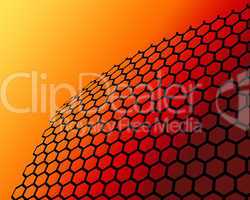 Bent Open Wire Mesh with Sun