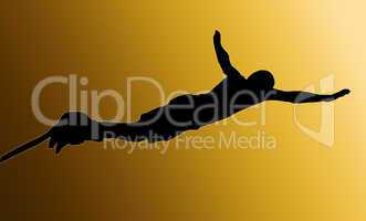 Golden Back Male Bungee Jumper
