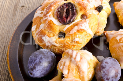 small plums croissant