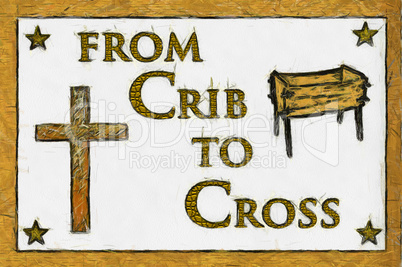 Crib to Cross Christian Art