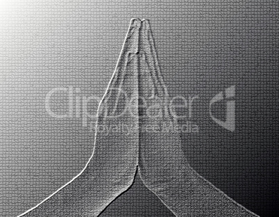 Praying Hands Front