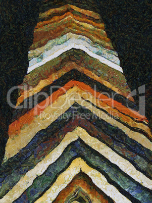 Abstract Painting - Upward Arrows ? future