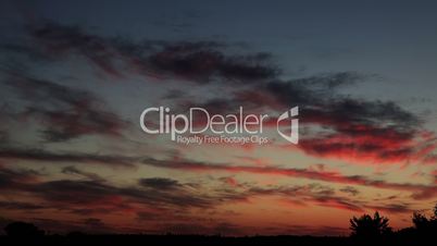 Sunrise with clouds, morning (Time Lapse)