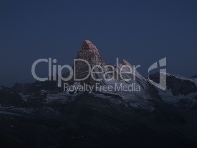 Matterhorn In The Moonlight