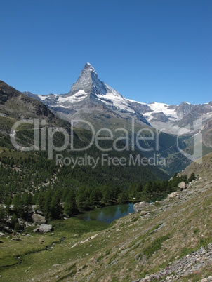 Matterhorn And Lake Moosjisee, Zermatt