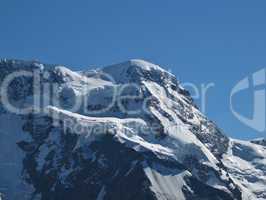 Snowcapped Mountain Named Breithorn, Zermatt